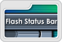 Flash-based status bar, for content notes, triggered by JavaScript. 